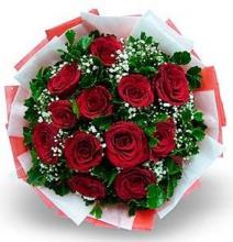 12 red roses bouquet